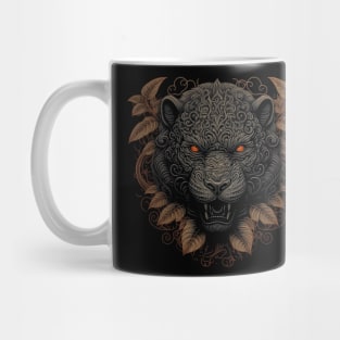 Tiger decorated with Javanese ornaments Mug